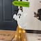 Glitzhome® 41.75"H Lighted Halloween Wooden Ghost's Broom Porch Decor